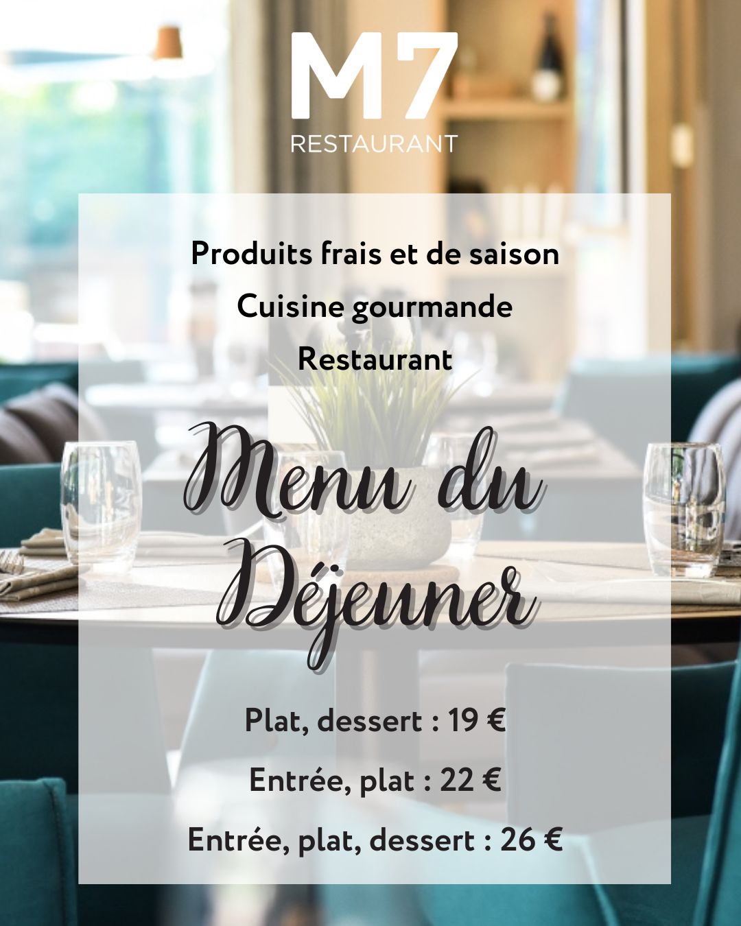 MENU DU JOUR